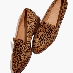 NWT Madewell Leopard Calf Hair Frances Loafer sz 6